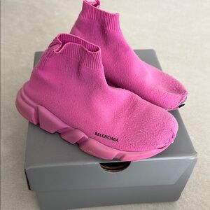 Balenciaga Pink Sock Sneakers